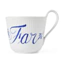 Royal Copenhagen Krus og kopper med hank Alfabet Kollektion Højhankskop - Far i Hvid, 1