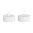 Deluxe Homeart LED-lys Real Flame LED Fyrfadslys - 2 stk. i Hvid, 6,1 cm, 1