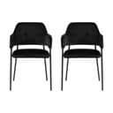 CASA Living Spisebordsstole Lima Spisebordsstol - 2 stk. i Sort, 1