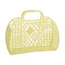 Sun Jellies Øvrigt interiør Retro Basket Retro Taske - Stor i Yellow B 14 x L 35 x H 30 cm, 1
