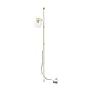 Hübsch Væglamper Bubble væg- og gulvlampe i Messingfarve/Klar, 1