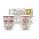 PIP Studio Krus og kopper med hank Lily & Lotus Krus - 2 stk. i Lilac, 14.5 cl, 1