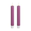 Deluxe Homeart LED-lys Real Flame LED Kronelys - 2 stk. i Magenta , 15 cm, 1