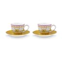 PIP Studio Espressokopper Lily & Lotus Espressokop m. underkop - 2 stk. i Yellow, 1