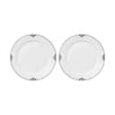 Royal Copenhagen Frokosttallerkener Sort Riflet Blonde Frokosttallerken i Sort/hvid, 1