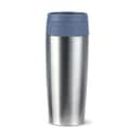 Emsa To go kopper To Go To-Go Classic Rejsekrus i Brushed stainless steel;Blue, 0.36 L, 1