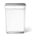 Simplehuman Pedalspande Slim Pedalspand i Hvid, 55 L, 1