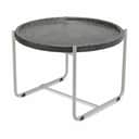 TRIMM Copenhagen Loungeborde Loungeborde Terrazzo Loungebord i Aluminum Grey/black, 55 cm, 1