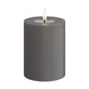 Deluxe Homeart LED-lys Real Flame LED Bloklys i Grå, 10 cm, 1