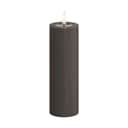 Deluxe Homeart LED-lys Real Flame LED Bloklys i Mokka, 15 cm, 1