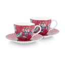 PIP Studio Espressokopper Flower Festival Espressokop - 2 stk. i Pink, 1