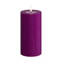 Deluxe Homeart LED-lys Real Flame LED Bloklys i Violet , 15 cm, 1