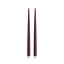 Deluxe Homeart LED-lys Real Flame LED Kertelys - 2 stk. i Bordeaux, 38 cm, 1