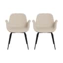 CASA Living Spisebordsstole Beth Spisebordsstol - 2 stk. i Beige, 1