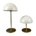 Dyberg Larsen LED-lamper Along LED-Bordlampe - 2 stk i Beige/ Messing, 1