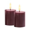 Sirius LED-lys Sille Genopladelig LED Bloklys - 2 stk. i Bordeaux, 1