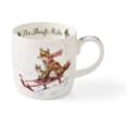 Royal Worcester Krus og kopper med hank Wrendale Krus - Sleigh ride i Julekrus, 1