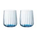 Spiegelau Vandglas Lifestyle Colour Tumblerglas - 2 stk. i klar og blå, 1