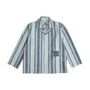 omhu x Mads Barfod Pyjamas Wave Grid Slumber Pyjamasskjorte i Aqua, M/L, 1