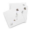 Wik & Walsøe Juleservietter Julemorgen Story Serviet - 20 stk. i Hvid, B25 x L25 cm, 1