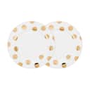 PIP Studio Middagstallerkener Dot Delight Middagstallerken - 2 stk. i Hvid / Guld, 26,5 cm, 1