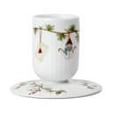 Kähler Bloklysestage Hammershøi Jul Bloklysestage - Mellem i Hvid, 12 cm, 1