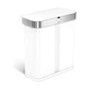 Simplehuman Spande uden pedal Dual Affaldspand i Hvid, 1