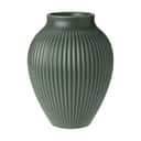 Knabstrup Keramik Vaser Riller Vase i ripple mat celadon green, 14 cm, 1