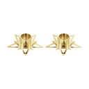 Georg Jensen Jule- og adventsstager Christmas Collectibles CC 2021 Stjerne Lysestage - 2 stk. i Guldfarvet, 2 cm, 1