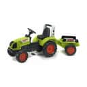 FALK Øvrig udeleg Traktor med vogn - Claas i grøn, 1