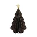 Casa Christmas Julefigurer Papir juletræ i Brun, 25 cm, 1