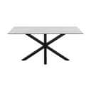 CASA Living Spiseborde Heaven Spisebord i Hvid Akranes/sort, H75,5 x B160 x L90 cm, 1