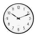 Arne Jacobsen Vægure Station Vægur i Sort/Hvid, 21 cm, 1