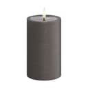 Deluxe Homeart LED-lys Unique LED Bloklys i Mokka, H12,5 x Ø7,5 cm, 1