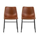 CASA Living Spisebordsstole Oregon Spisebordsstol - 2 stk. i cognac, 1