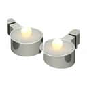 Sirius LED-lys Amalia Fyrfadslys - 2 stk. i Krom, 6,9 cm, 1