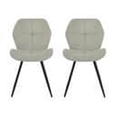 CASA Living Spisebordsstole Petri Spisebordsstol - 2 stk. i sand/sort, 1