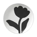 Broste Copenhagen Tallerkener Flora Tallerken i Black/Off White 1, 1