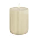 Deluxe Homeart LED-lys Unique LED Rillelys i Creme , 10 cm, 1