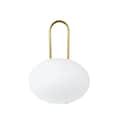 Dyberg Larsen Lanterner Ellipse Udendørs lanterne i Hvid/ Messing, 1