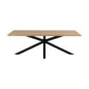 CASA Living Spiseborde Heaven Spisebord i Vild eg/sort, H75,5 x B220 x L90 cm, 1