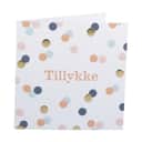 CASA Living Kort Kort - Tillykke i Hvid/multi, 1