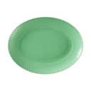 Lyngby Porcelæn Middagstallerkener Rhombe Color Oval Tallerken i Grøn, 1