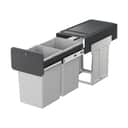 Hailo Spande uden pedal Hailo Affaldssystem i Sort/grå2, 14 L, 1