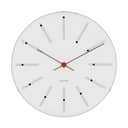 Arne Jacobsen Vægure Bankers Clock Vægur i Hvid/Sort/Rød, 48 cm, 1
