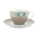 PIP Studio Krus og kopper med hank Blushing Bird Kop m. underkop i Khaki, 1
