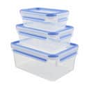 Tefal Opbevaringsbokse MasterSeal Fresh Opbevaringsboks - 3 stk. i klar;blå, 1