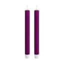 Deluxe Homeart LED-lys Real Flame LED Kronelys - 2 stk. i Violet , 24 cm, 1