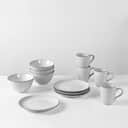 Broste Copenhagen Frokosttallerkener Nordic Sand Morgenmadssæt - 12 dele i 12 stk., 1