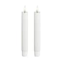 Deluxe Homeart LED-lys Real Flame LED Kronelys i Hvid , 15 cm, 1